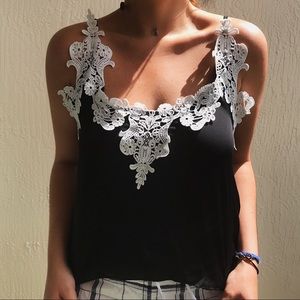 ✨Shein lacy black top ✨